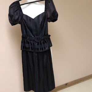 DQ fashions black stripe dress